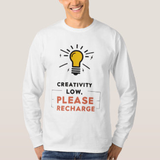 Kreativitet Rechart Light Bulb Design T Shirt