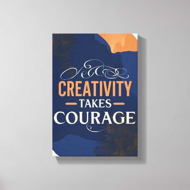 Kreativitet tar mod canvastryck (Framsida)