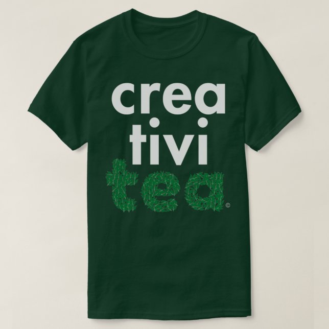 Kreativitet Tea Älskare vit T Shirt (Design framsida)