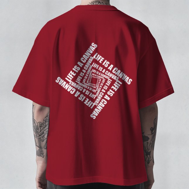 Kreativitetens Virvel - Livet är en Canvas T-shirt (Skapare uppladdad)