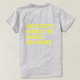 Kreativitetsoffert Gult typografi Bakåt Skriv ut G T Shirt