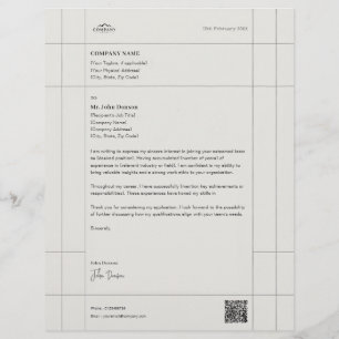 Kreativt affärsbrev med brevhuvuddesign brevhuvud