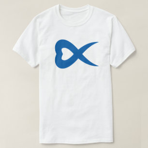 Kreativt hjärta Bokstav X Monogram T Shirt