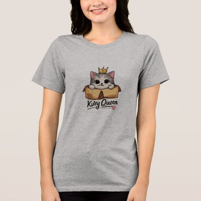 Kreativt kattgrafiklogotyp t shirt (Framsida)