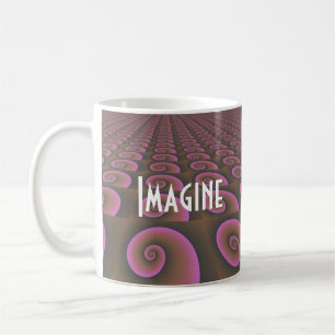 Kreativt tänkande motiverande design kaffemugg