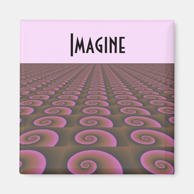 Kreativt tänkande motiverande design magnet (Framsidan)