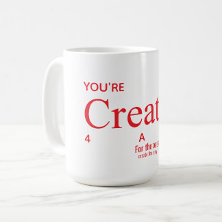 Kreativt tänkesätt Citat Fram Bak T-shirt Kaffemugg