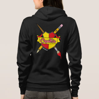 Kreativt vapenrock för Screwball-grafik dragkedja T Shirt
