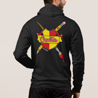 Kreativt vapenrockens skruvade grafik dragkedja t shirt