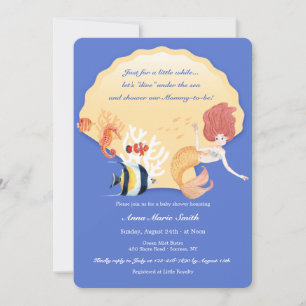 Kreatof the Sea Baby Shower Inbjudningar
