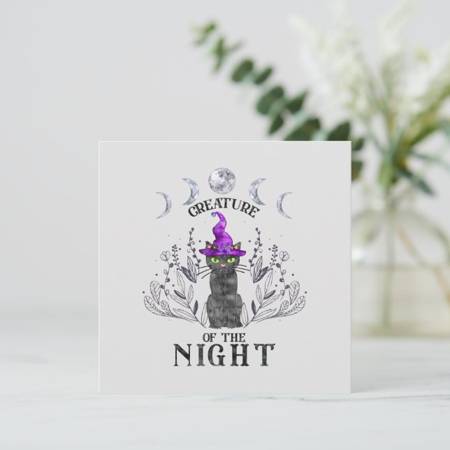 Kreator of the Night - Halloween Black Cat (Stående Fram)