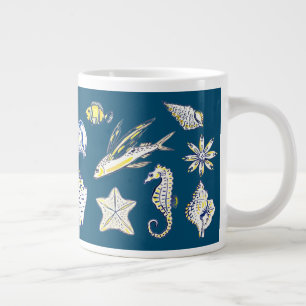 Kreatur från havets stora kaffe mugg jumbo mugg
