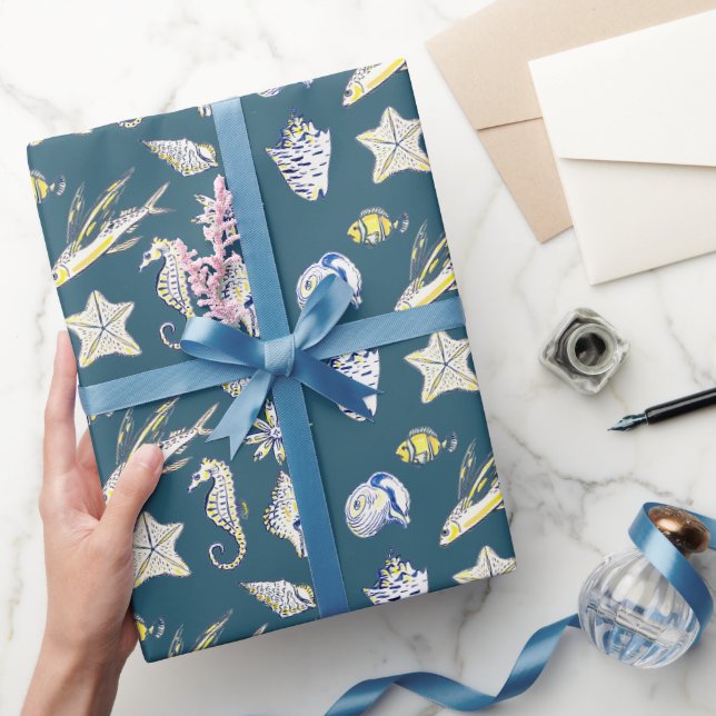 Kreatures from the sea presentpapper (Gifting)