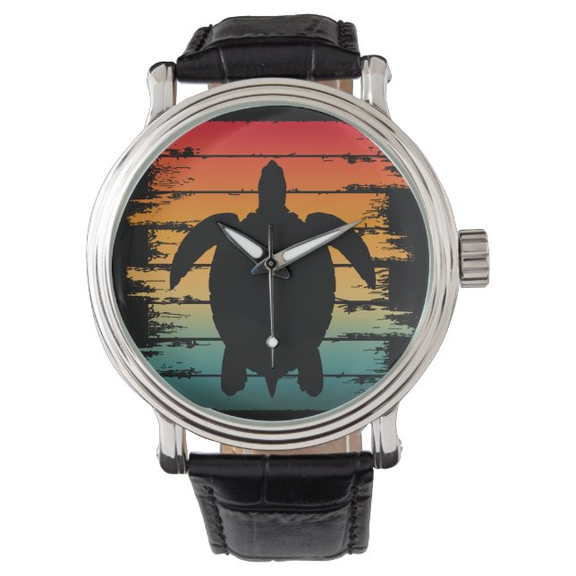 KREATURREPTIL FÖR vintage TURTLE HAVA Armbandsur (Framsida)
