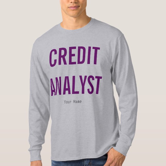 ’Kredit Analyst’ T Shirt (Framsida)