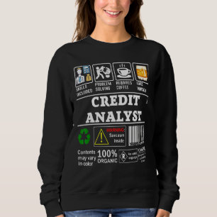 Kredit analytiker har bland annat svarat på proble t shirt