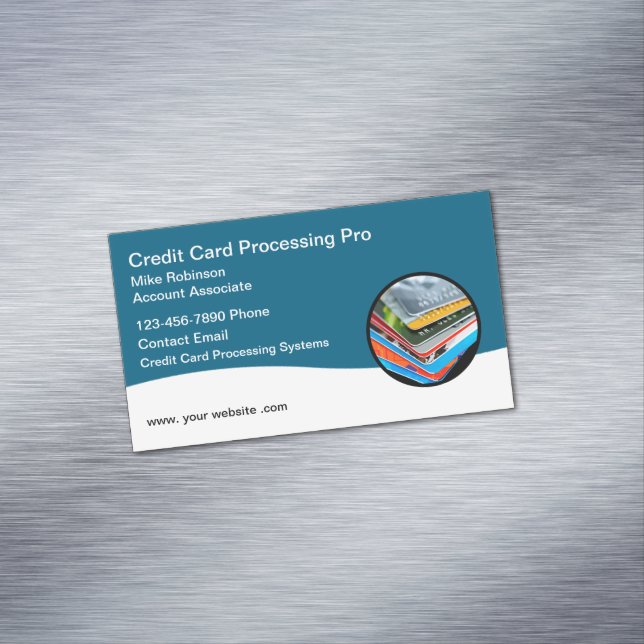 Kredit Card-bearbetningstjänster Rep. Magnetiska Visitkort (In Situ)