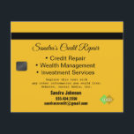 Kredit Card Black och Guld Flygblad<br><div class="desc">Det här är en flygkortsdesign för reparation av kredit. Hela texten är anpassade. Lämplig för reparationstjänster i kredit,  revisorer,  investeringsbolag,  förmögenhetsförvaltning,  skatteförberedelser osv.</div>