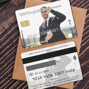 Kredit Card-fotogroomsman Frieri