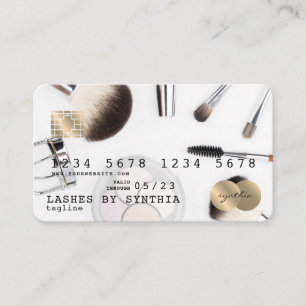 Kredit Card Makeup Artist Visitkort