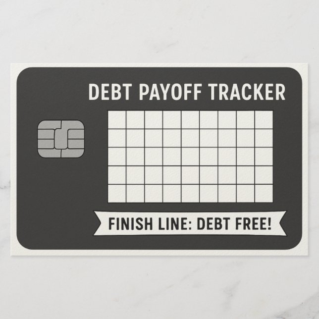 Kredit Card - premiereserv spåraren Färg Lakan Brevpapper (Framsida)