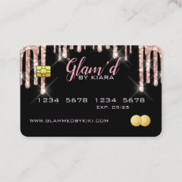 Kredit Card Stil Affärskort Visitkort