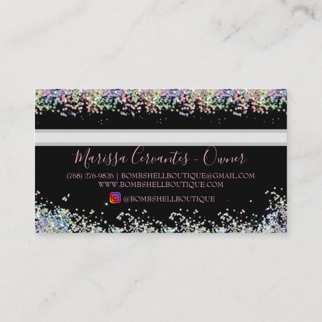 Kredit Card Stil-Affärskort Visitkort (Baksida)