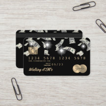 Kredit Card Stylt ATM-pengar pengarar