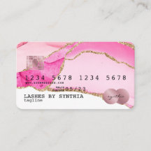 Kredit-kort formaterad Rosa Agate Guld Makeup