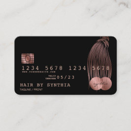 Kredit-kort formaterat Ro Guld-bromsar Visitkort