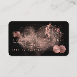 Kredit-kort formaterat Ro Guld Hair Stylist Visitkort