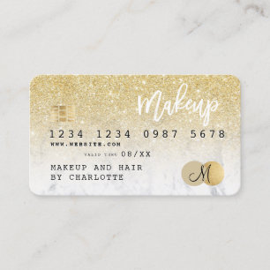 Kredit kort guld glitter giggiga giglila monogram