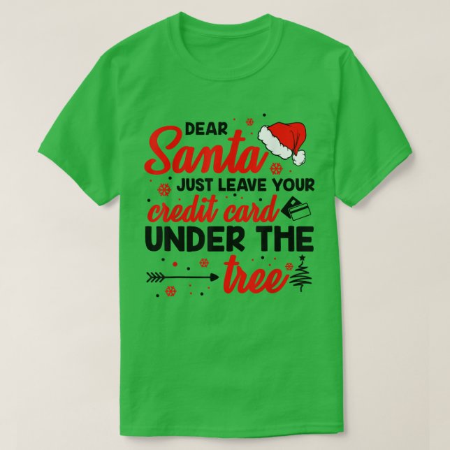 Kredit-kort presenterar Joke Humor Funny Smart Ide T Shirt (Design framsida)