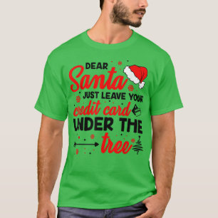 Kredit-kort presenterar Joke Humor Funny Smart Ide T Shirt