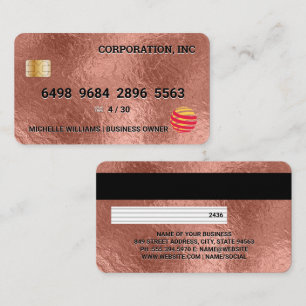 Kredit-kort Ro Gold Foil Visitkort