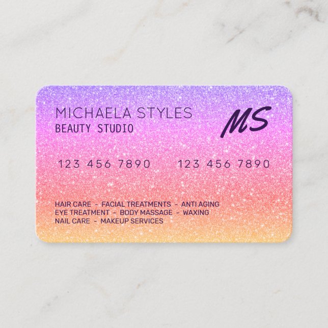 Kredit-kortet ser ut att vara lättfärgat visitkort (Framsida)