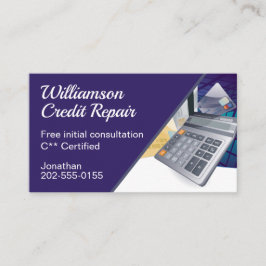 Kredit Reparair Financial Management Finance Visitkort
