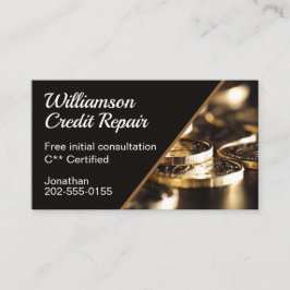 Kredit Reparation Financial Advisor Visitkort