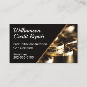 Kredit Reparation Financial Advisor Visitkort