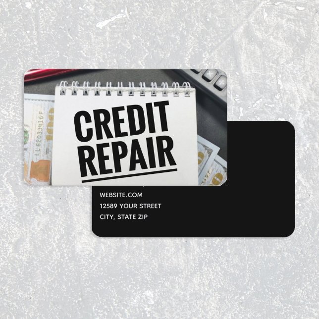 Kredit Reparation Visitkort (Credit Repair Card)