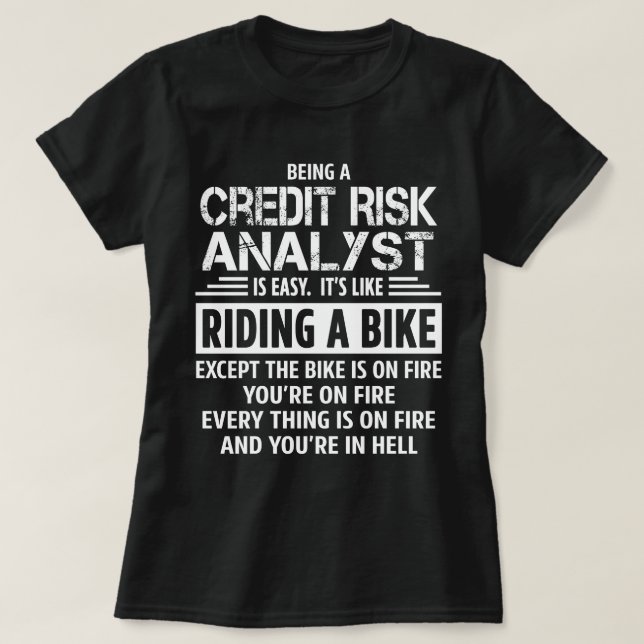 Kredit riskanalytiker t shirt (Design framsida)