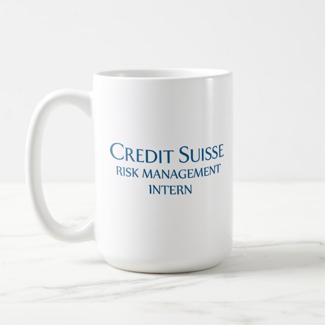 Kredit Suisse Risk Management Intern Kaffemugg (Vänster)