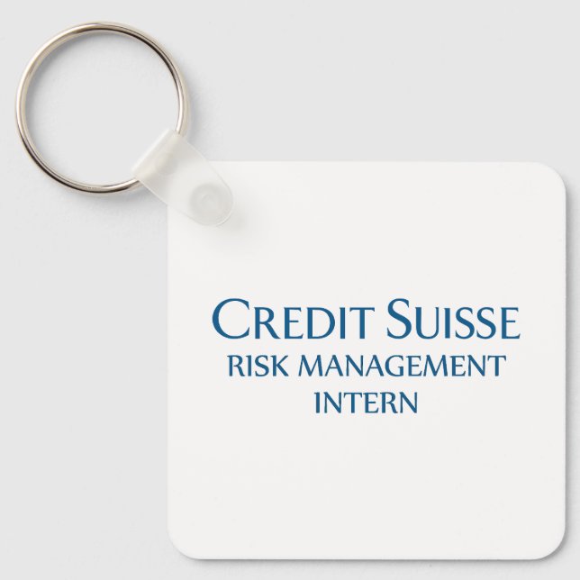 Kredit Suisse Risk Management Intern Nyckelring (Framsida)