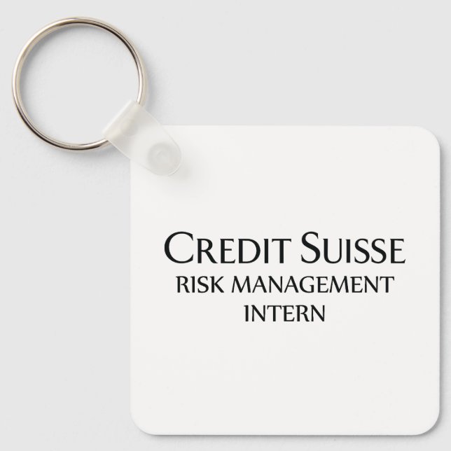 Kredit Suisse Risk Management Intern Nyckelring (Framsida)