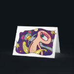 Kreditkort för science fiction kort<br><div class="desc">Det här är en science fiction-varelse. Varelsen har ett öga och har en färgstark bakgrund. Den här science fiction-varelsen ser underbar ut på det här hälsningskortet</div>