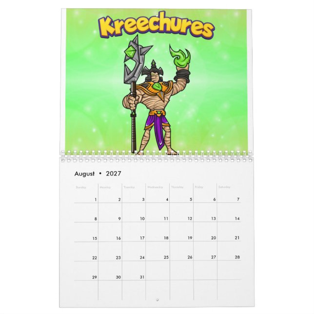 Kreechures-Deck 2 Kalender (Aug 2027)