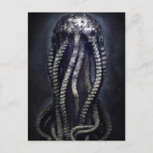 Kreepy Statue of an Unknown Cephalopod Vykort