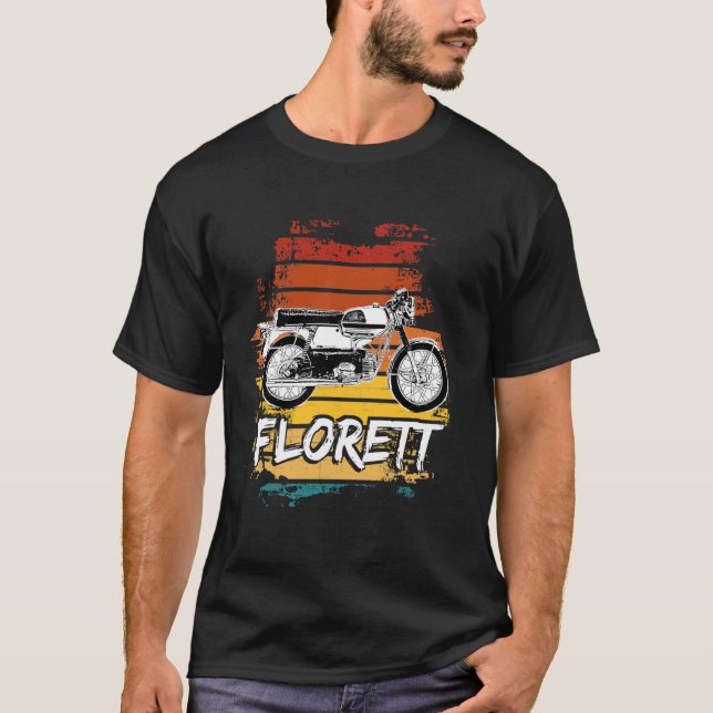 Kreidler Florett Moped Oldtimer Moped Old Moped 80 T Shirt (Framsida)