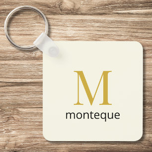 Krem Lxus Personlig Monogrampresent För Henne Nyckelring