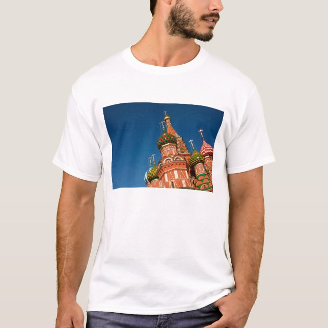 Kremlin, Vasiliy Blested| Moskva, Ryssland Tee Shirt (Framsida)